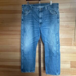 Vintage Rustler Men's Relaxed Fit Blue Jeans 40 x 30 Made in Mexico